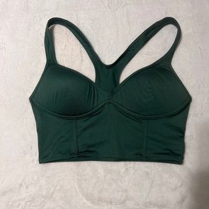 PINK green corset top, size M